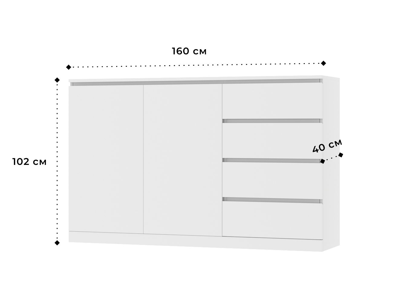 Мальм 18 white ИКЕА (IKEA) изображение товара