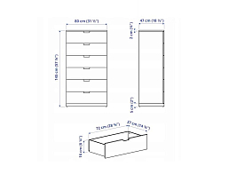 Изображение товара Нордли 27 white ИКЕА (IKEA) на сайте bintaga.ru