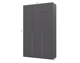 Изображение товара Пакс Альхейм 23 grey (silver) ИКЕА (IKEA) на сайте bintaga.ru